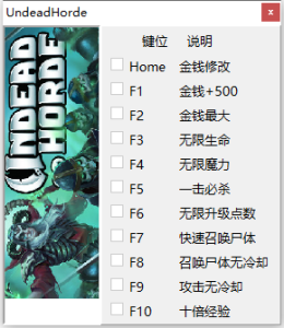 不死军团十项修改器