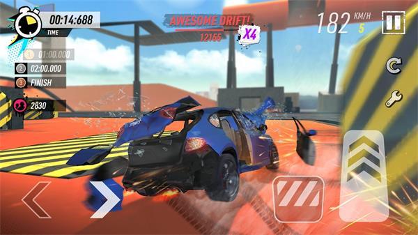 汽车特技比赛跳跃斜坡最新版(Car Stunt Races)